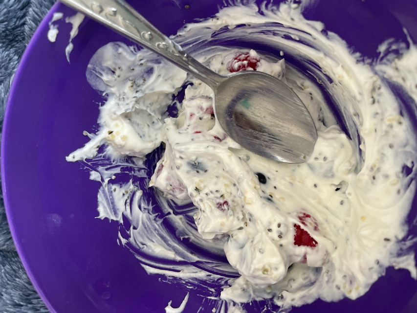 Low carb breakfast parfait
