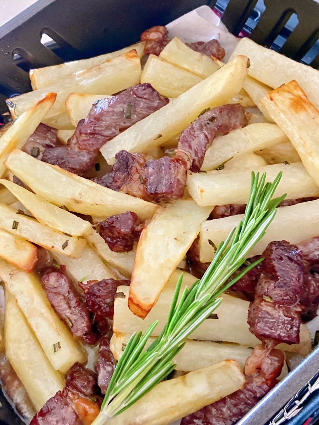 Easy Air Fryer Steak 🥩 & Fries 🍟