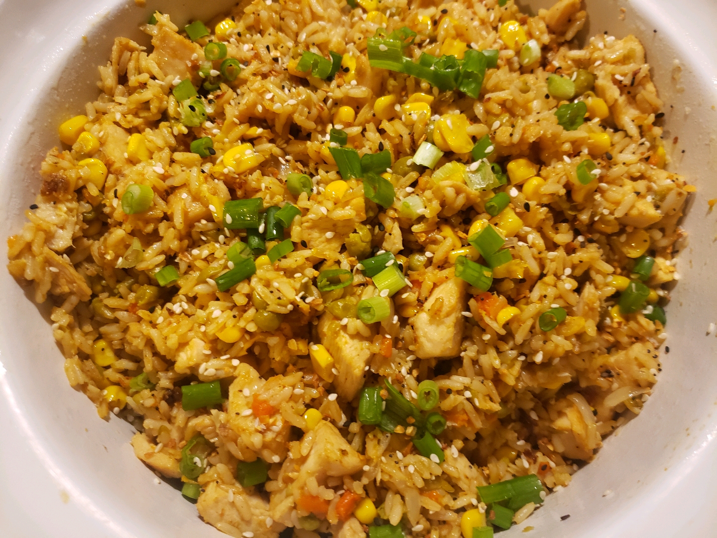 Chicken Fried Rice on the Blackstone