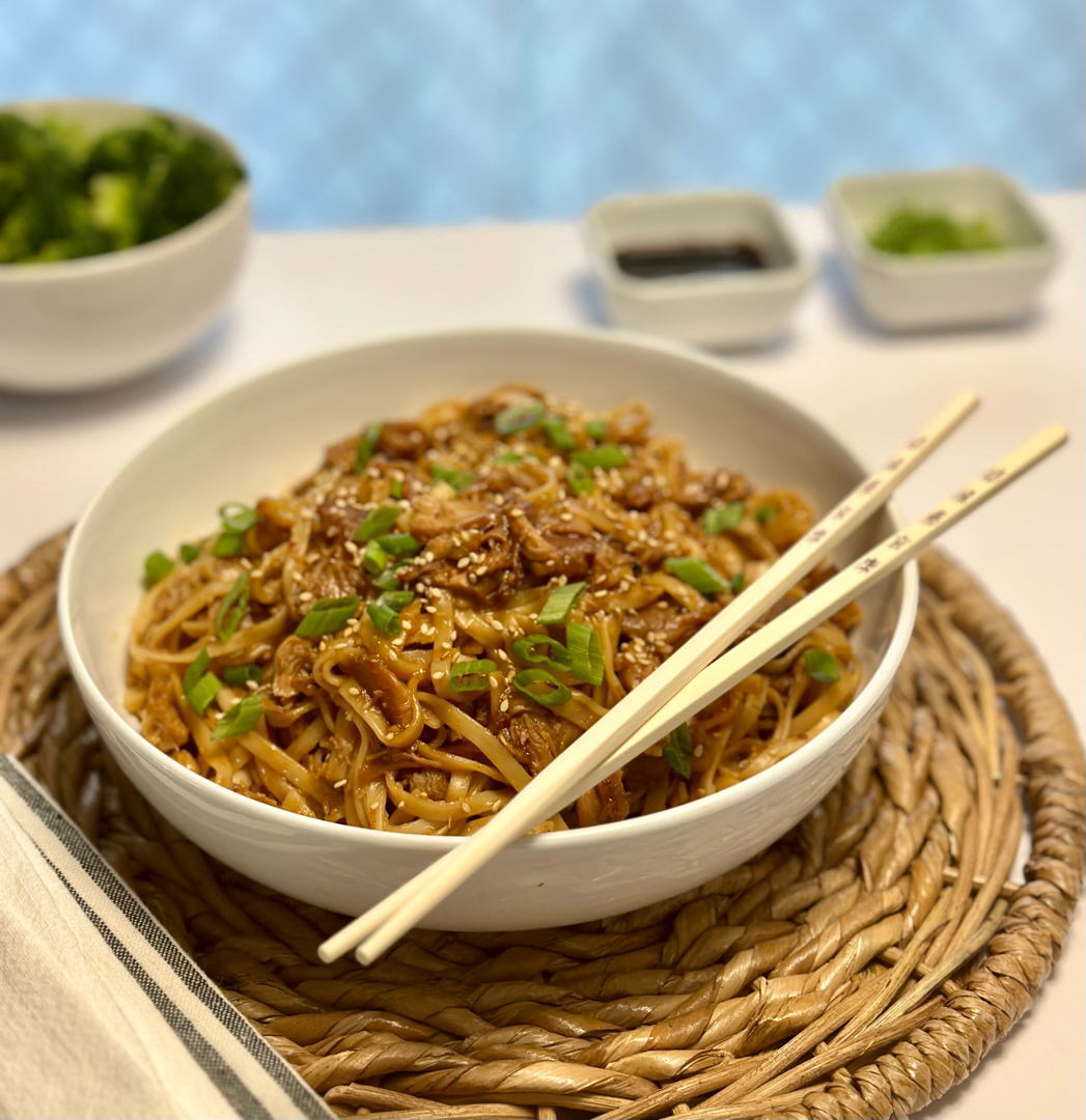 Honey Garlic Chicken & Noodles