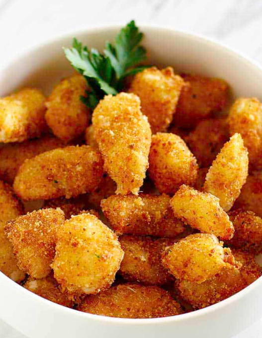 A yummy simple cheese curd