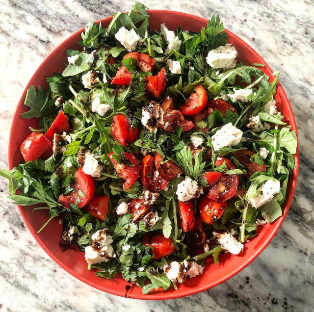 Simple Arugula & Feta Salad