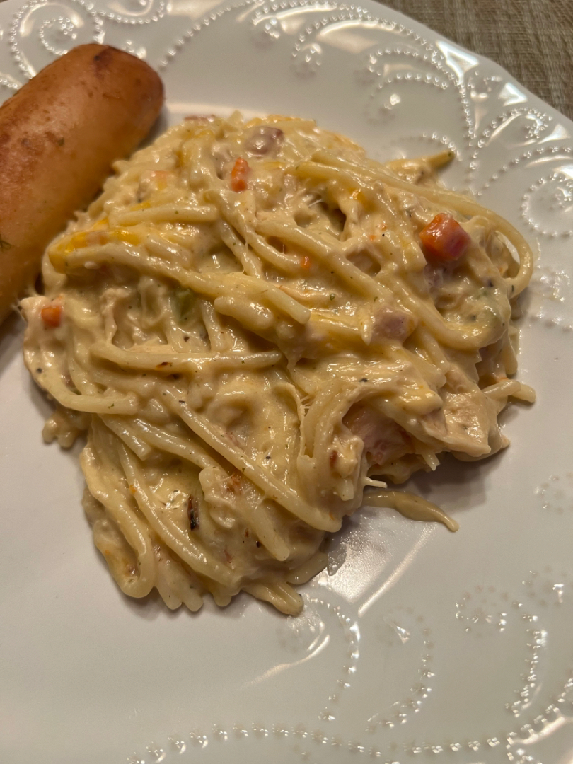 Crack Chicken Spaghetti