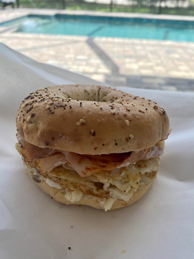 Everything Bagel Breakfast Sandwich