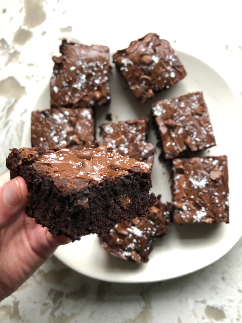 small batch chocolate fudge brownies
