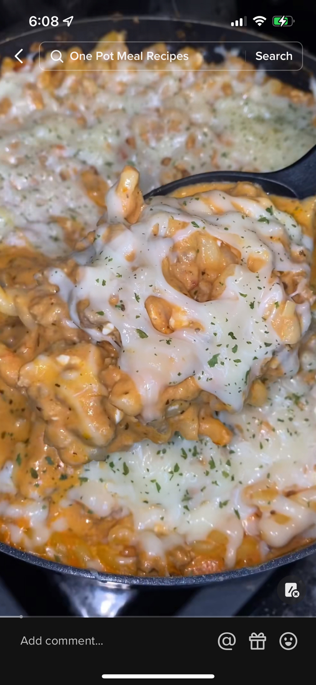 One Pot Skillet Lasagna