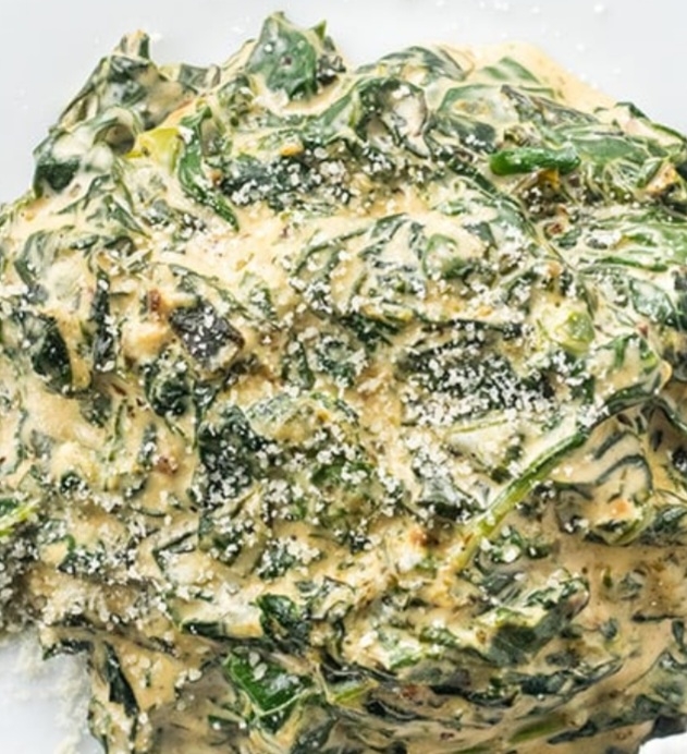 Creamed spinach