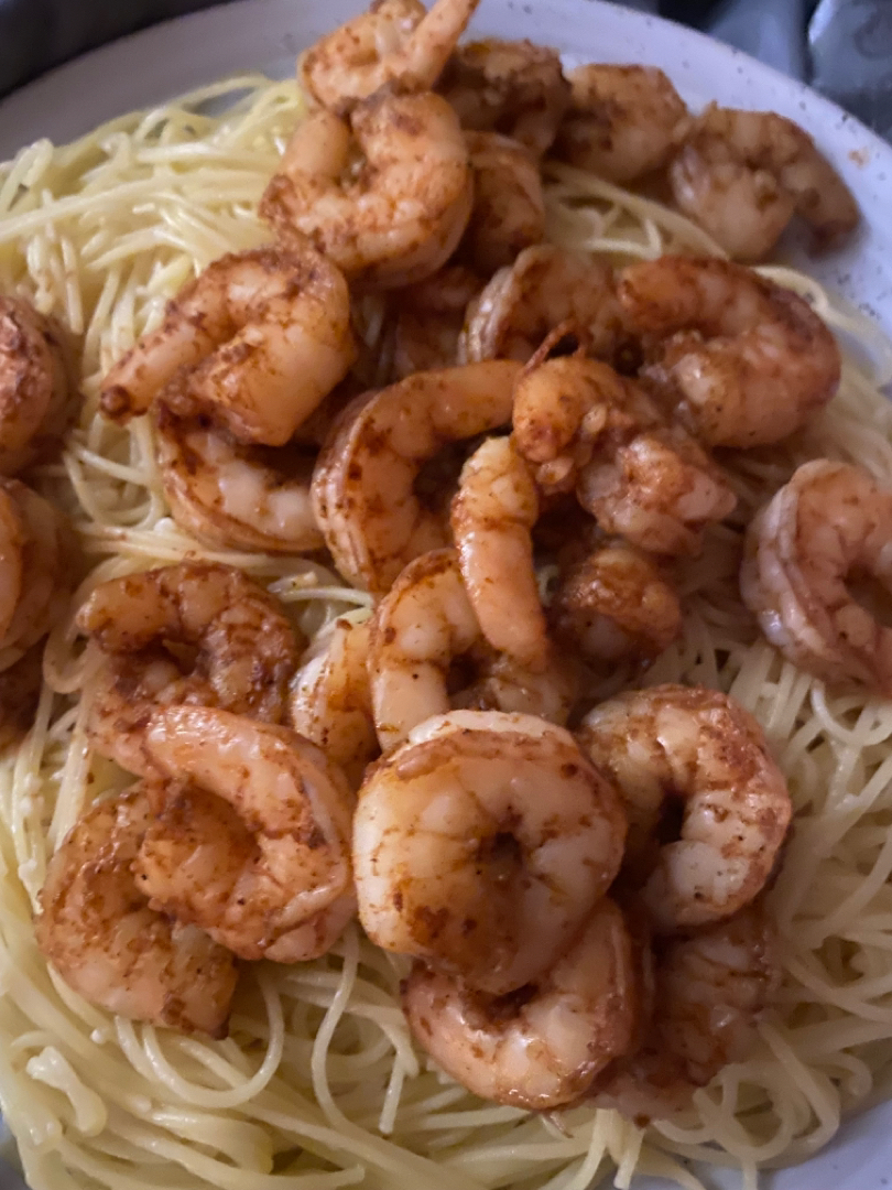 Blackened Shrimp Angel Hair Pasta