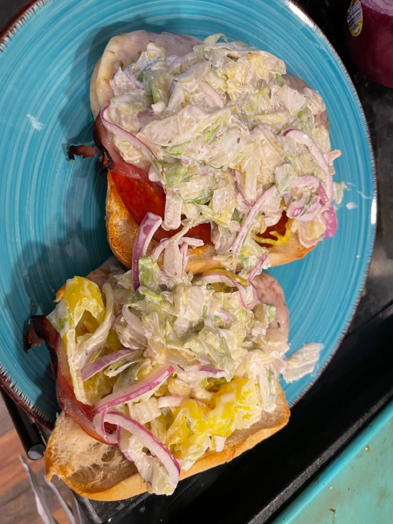 Italian Grinder Salad Sandwich