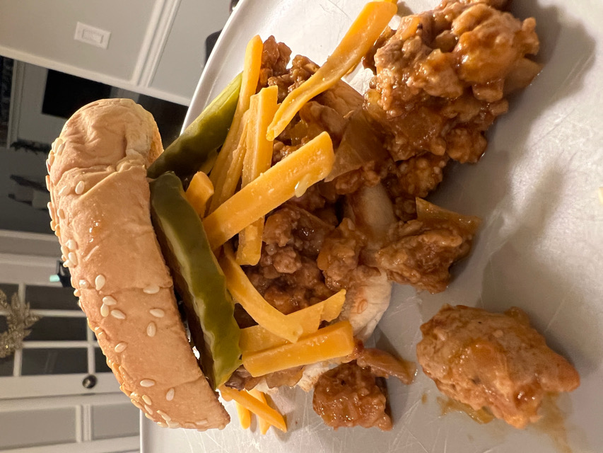Ground turkey sloppy joes