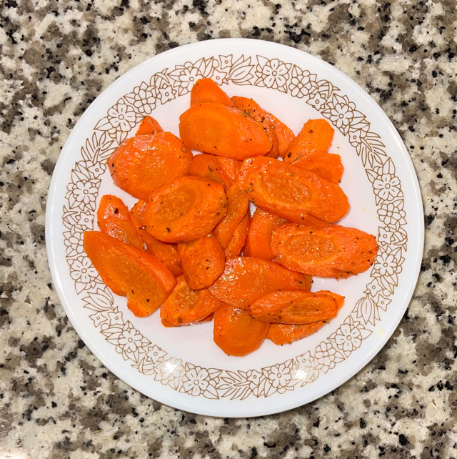 Oven roasted carrots 