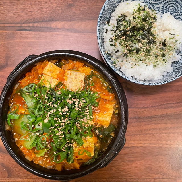 Spicy Bok Choy Tofu Stew (청경채 두부된장국)