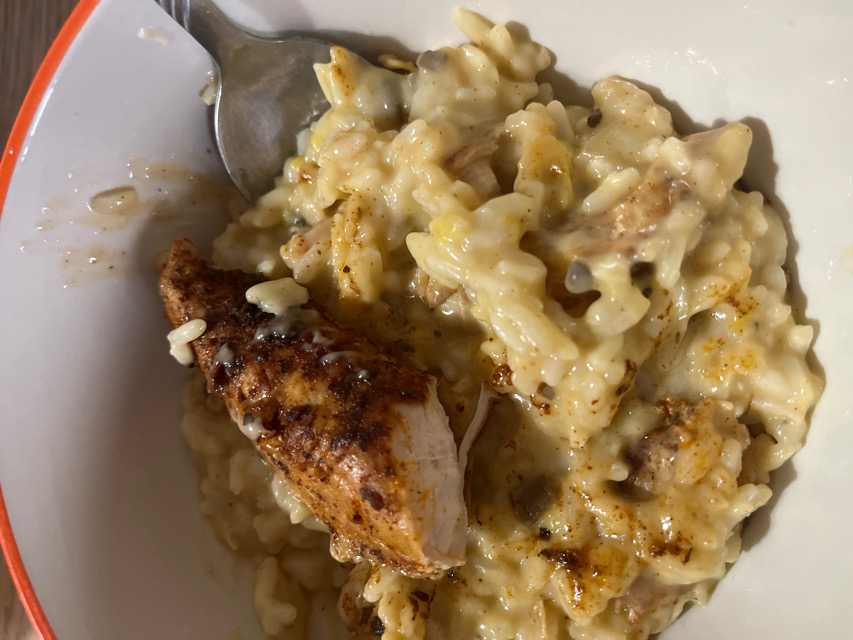 Chicken and rice!