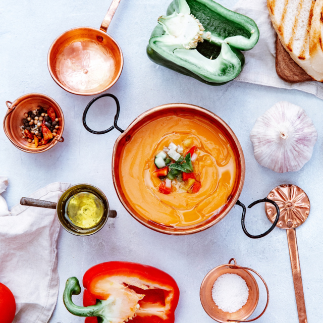 Sungold Tomato Gazpacho