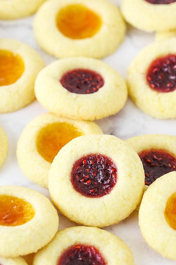 Jam thumbprint cookies