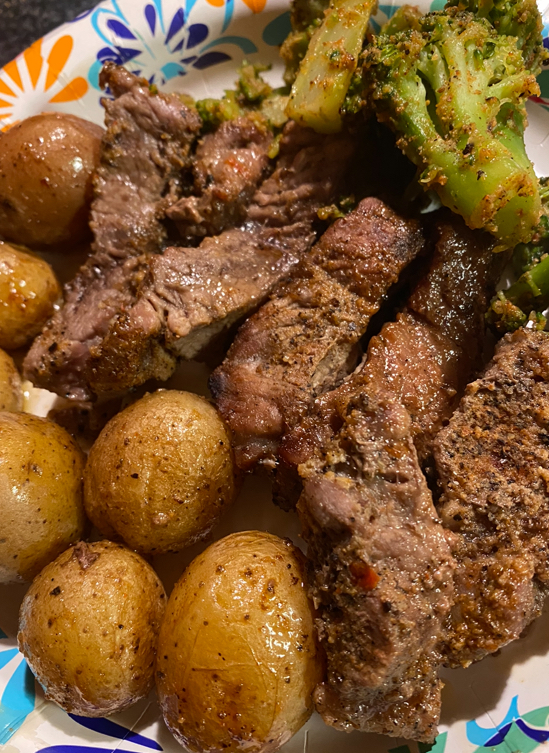 Steak Potatoes & Broccoli Bake