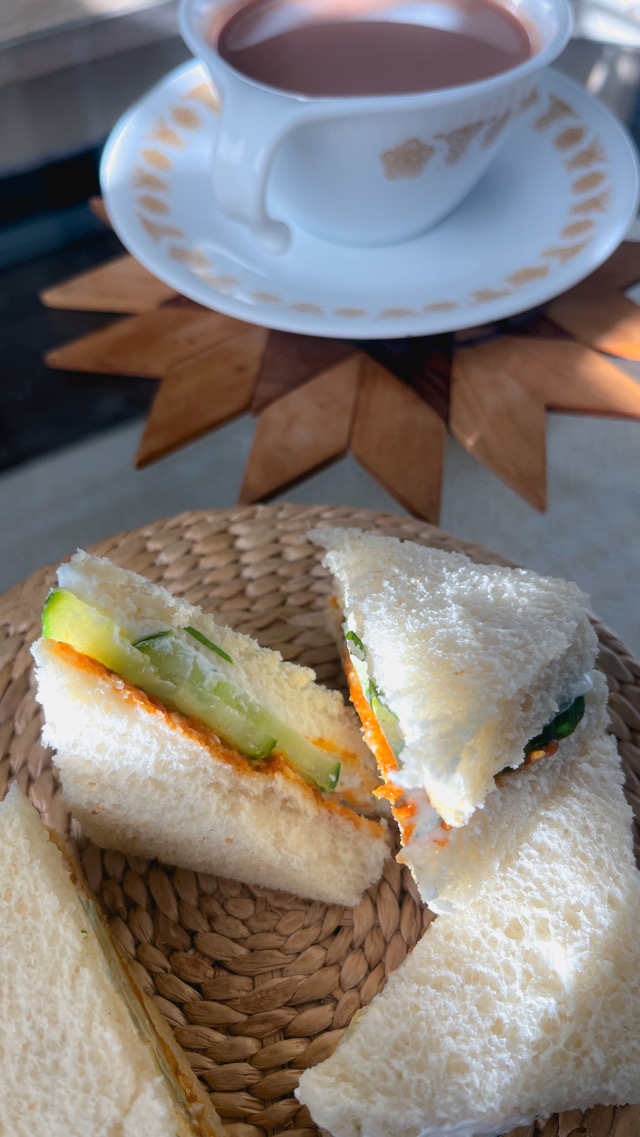Desi Cucumber Sandwiches