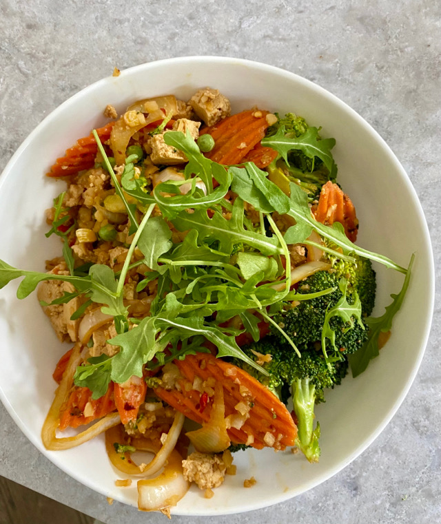 tofu stir fry :)