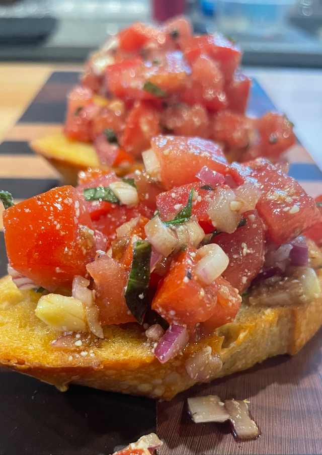 Bruschetta on French Bread