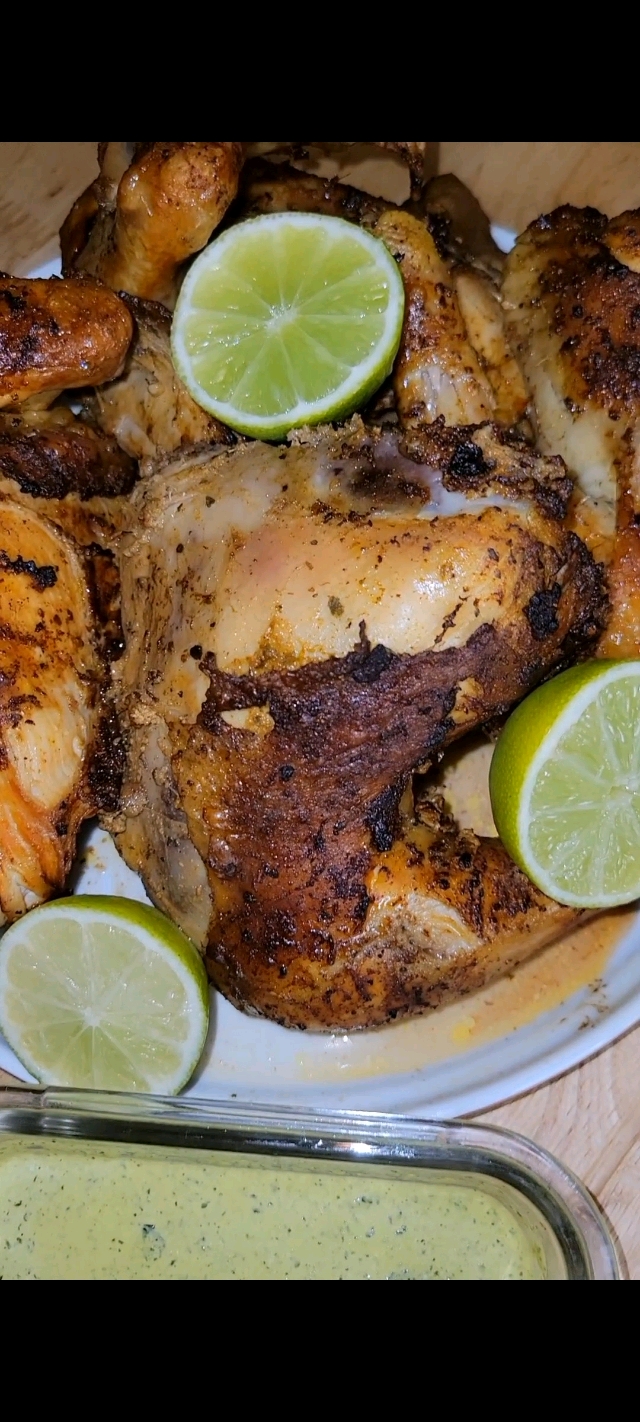 Peruvian Roast Chicken + Aji Verde