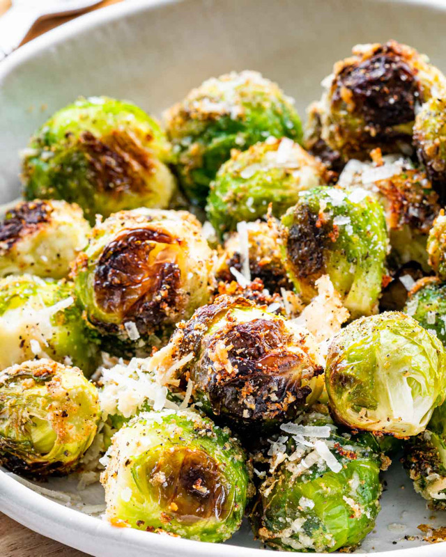 Truffle Parmesan Roasted Brussels Sprouts