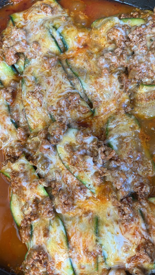 Ground Turkey Zucchini Enchiladas