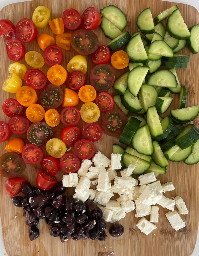 Pesto Feta Pasta Salad