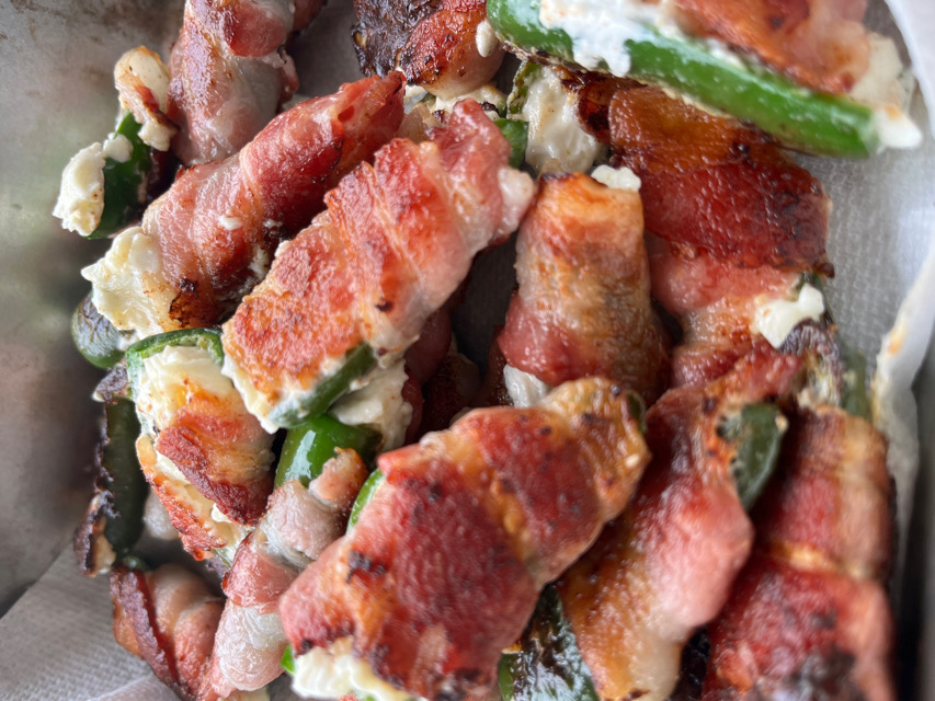 Jalapeño poppers on the Blackstone