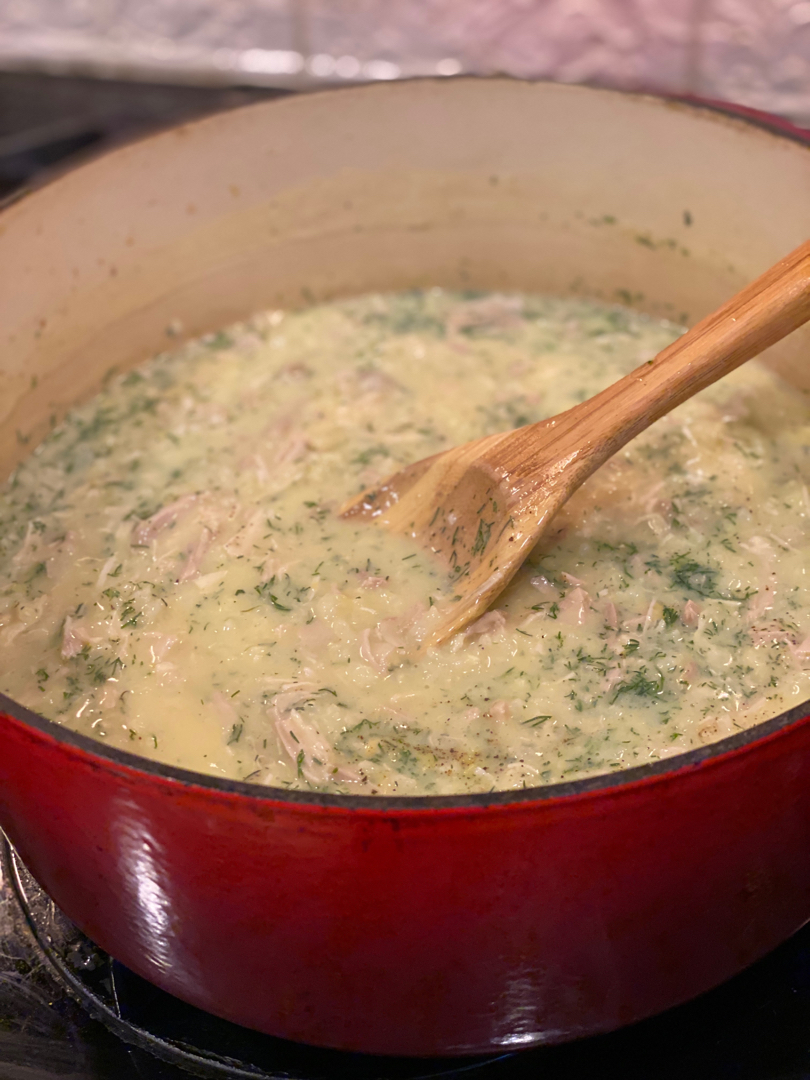 Avgolemono Chicken and Rice Soup
