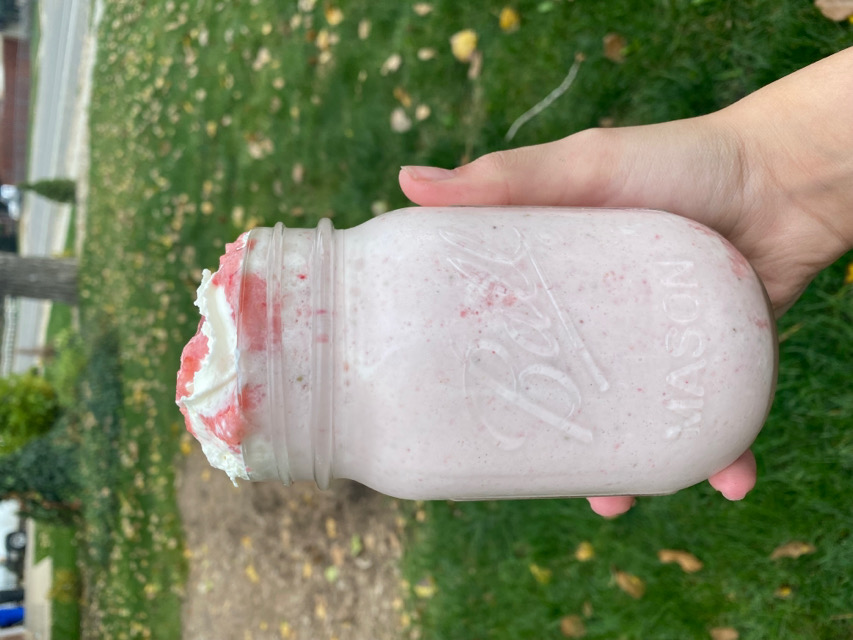 Strawberry cream smoothie