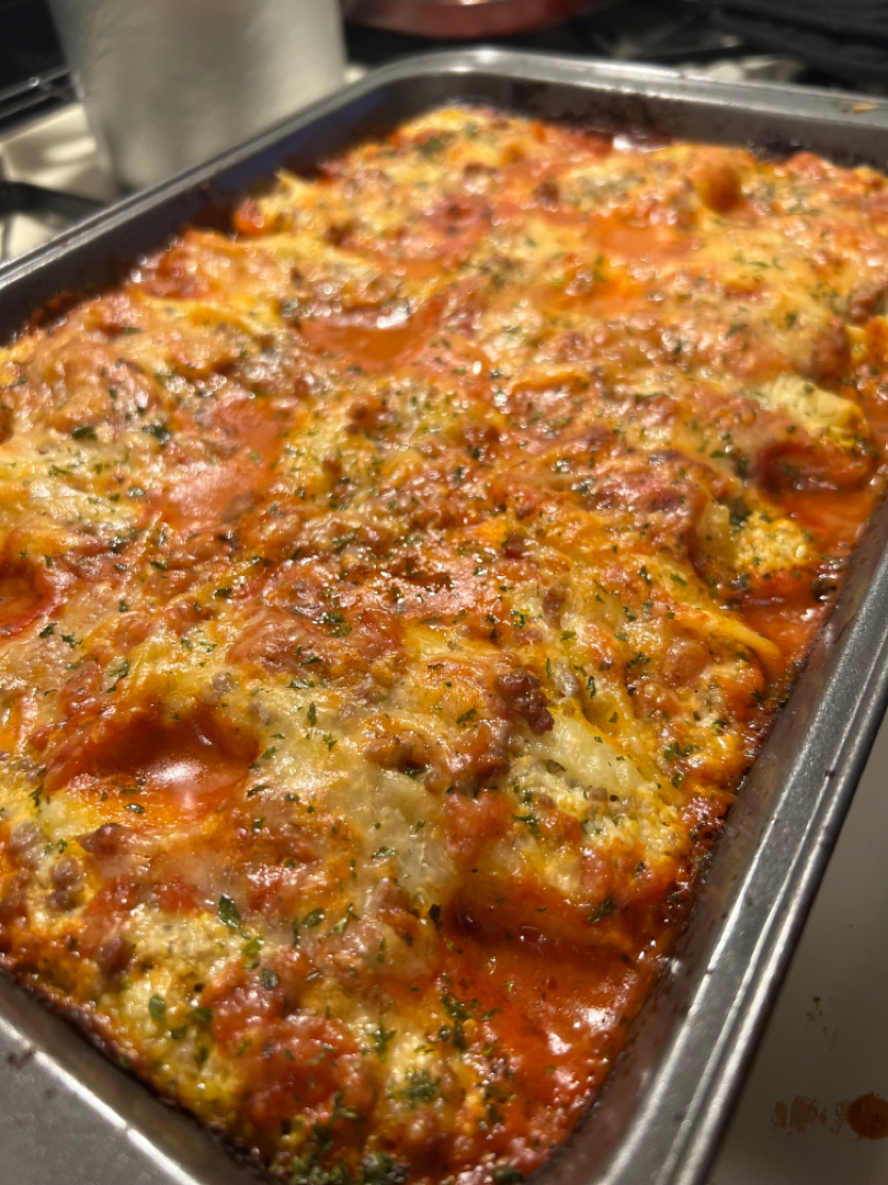 Ground beef stuffed jumbo shells