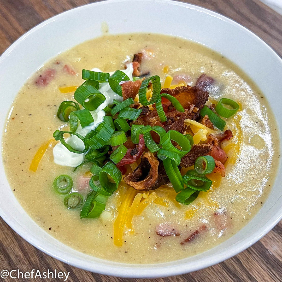 Loaded Ham and Potato Soup