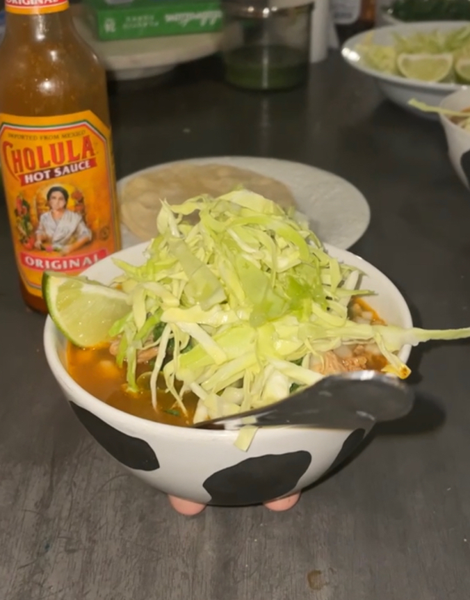 Authentic Mexican Red Pozole w/ pork!