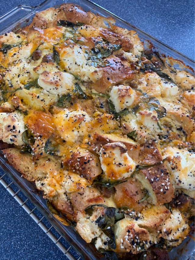 Everything Bagel Breakfast Casserole