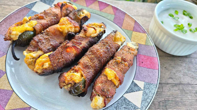 Bacon-Wrapped Smoked Jalapeño Poppers