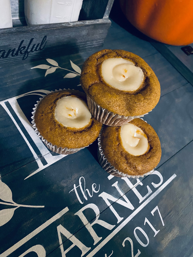 Cream Cheese Pumpkin Spice Muffins