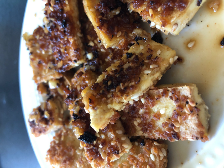 Extra crispy tofu!