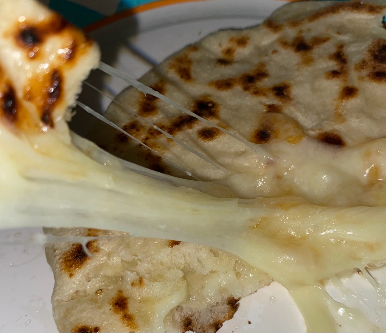 Cheese Stuffed Turkish Flatbread 