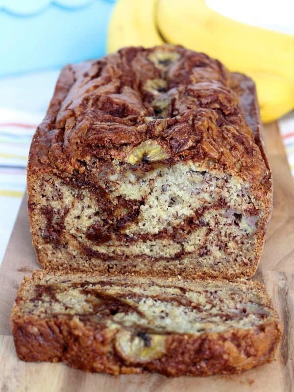 Cinnamon swirl banana bread