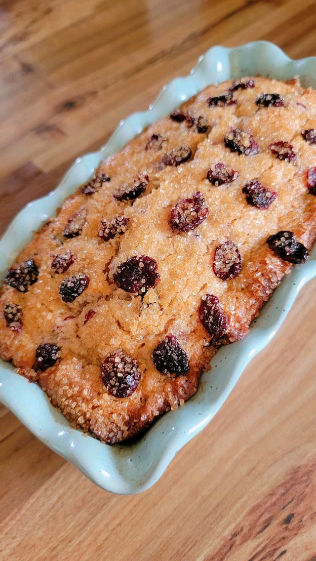 Diabetic Friendly Cranberry Orange Loaf