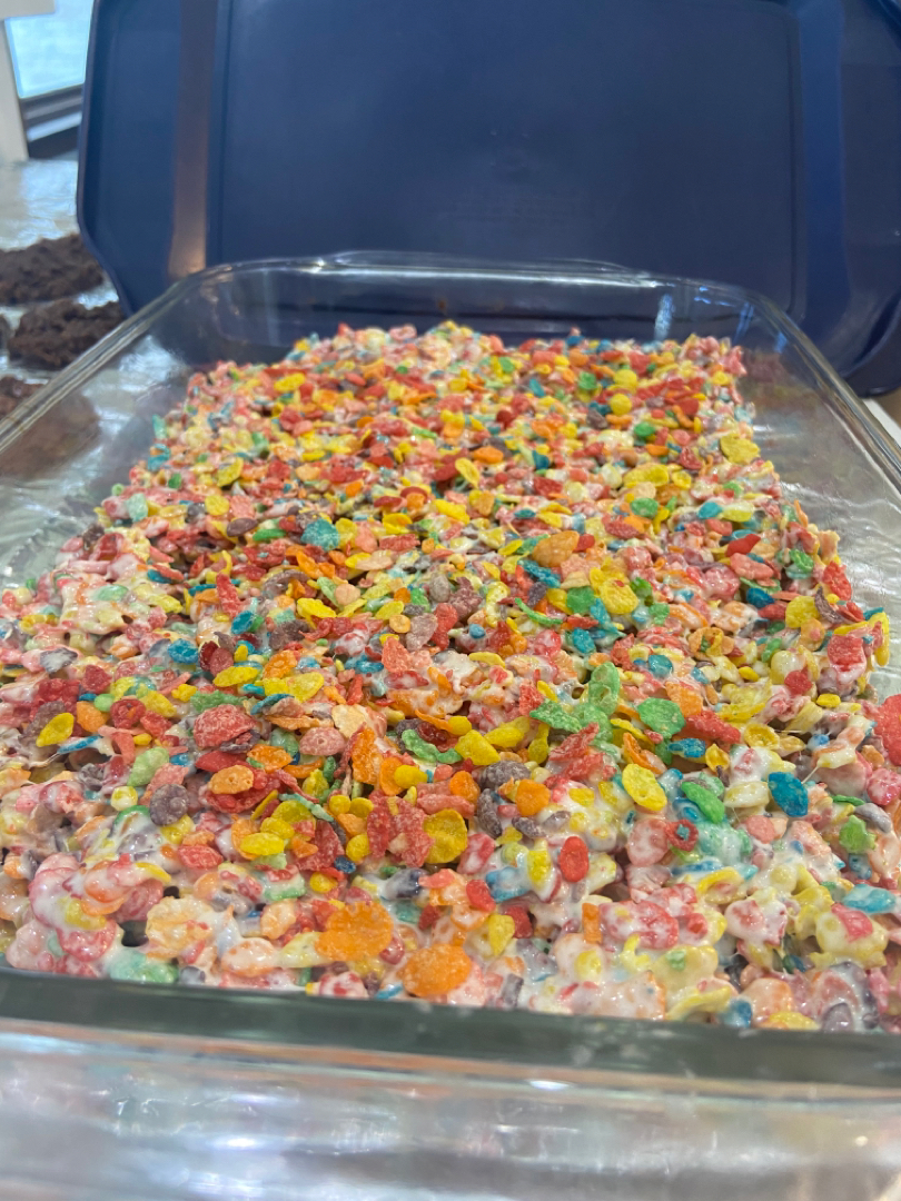 Fruity pebble rice crispy treats