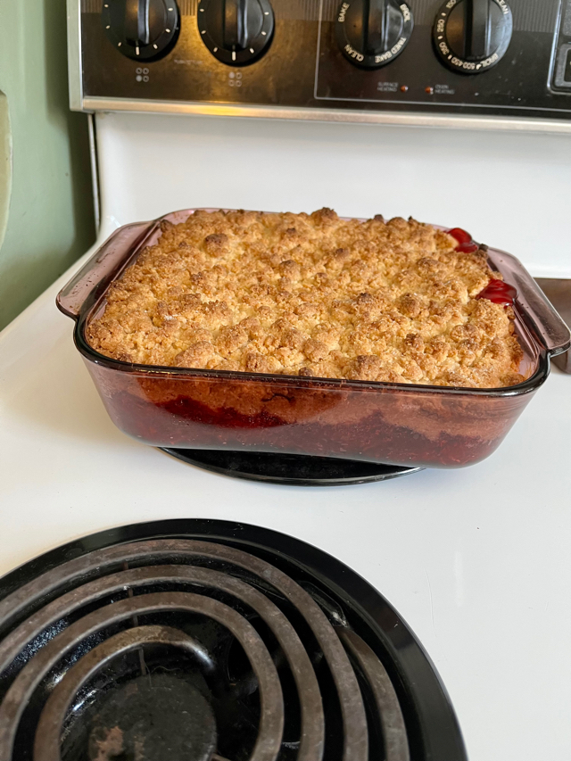Strawberry cobbler