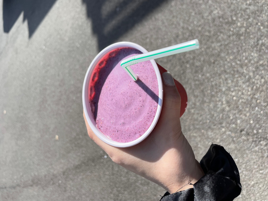 Berry protein smoothie