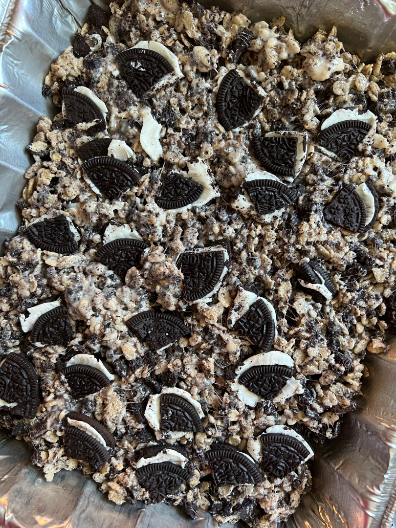 Oreo Rice Krispie treats