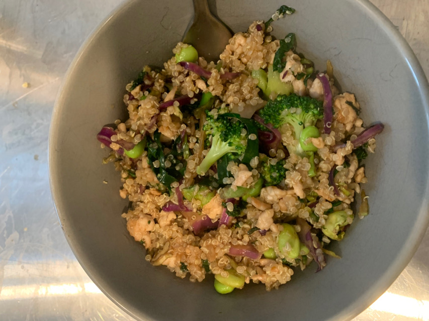 Turkey quinoa stirfry