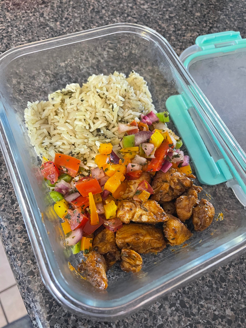 Cilantro Lime Taco Chicken Meal Prep Bowls