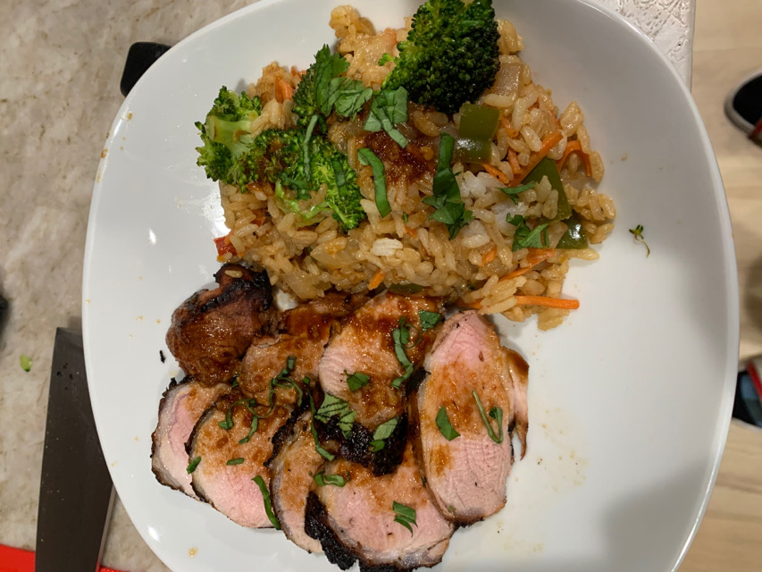 Asian-inspired pork tenderloin