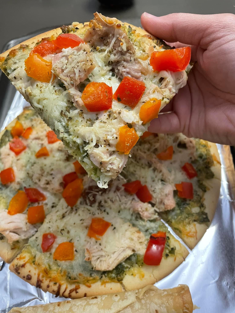 Chicken Basil Pesto Pizza
