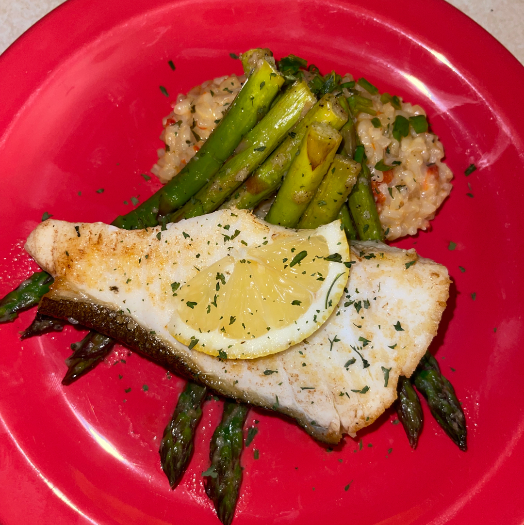 Pan seared halibut 🐟