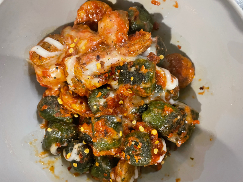 Kale Gnocci and chicken sausage